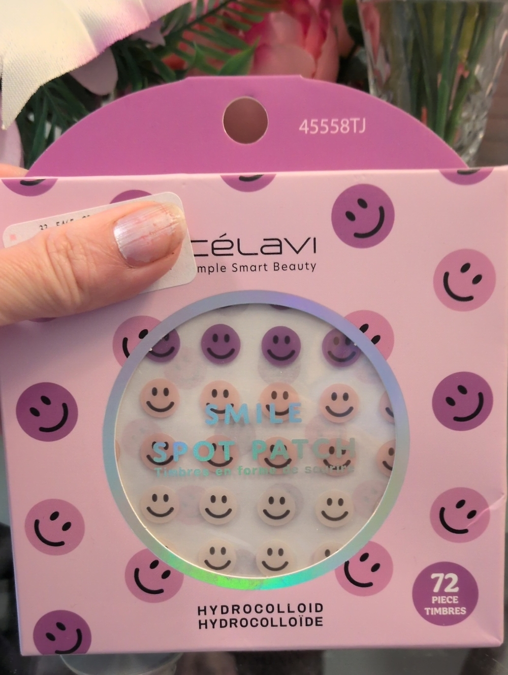 Célavi Smile Spot Patch Hydrocolloid Acne Pimple Patch – Pink